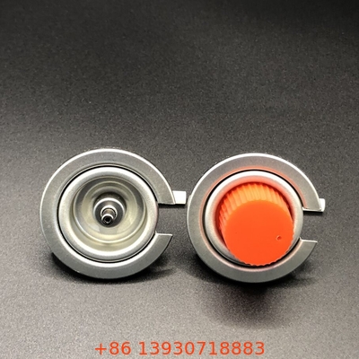 Katup gas butan untuk bahan bakar gas butan dengan tinplate dan PP spring stainless steel