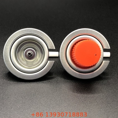 Camping Gas Butane Gas Valve dengan 1/4 Inch NPT Outlet Tinplate dan PP Aplikasi