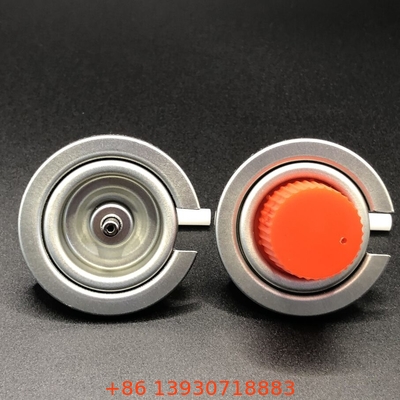 Camping Gas Butane Gas Valve dengan 1/4 Inch NPT Outlet Tinplate dan PP Aplikasi