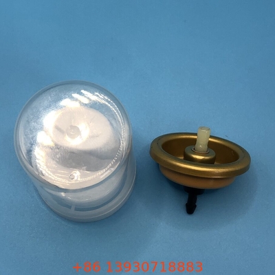 Golden Aluminium Inverted Aerosol Hair Mousse Valve untuk aplikasi yang tepat