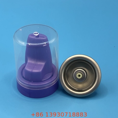 Golden Aluminium Inverted Aerosol Hair Mousse Valve untuk aplikasi yang tepat