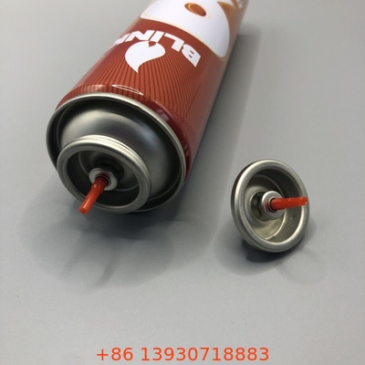 Plastik butan gas batang warna merah gas pencahayaan isi ulang katup logam dan plastik gasket bagian dalam