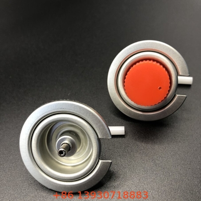 Katup gas butan batang lurus dengan pegangan hitam untuk dan CGA 600 Inlet Thread