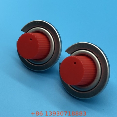 Katup gas butan spring stainless steel dengan batang katup kuningan untuk CGA 600 Inlet Thread