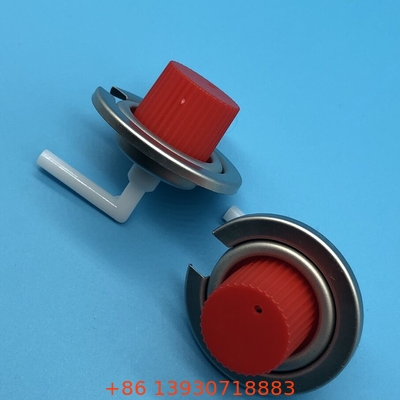 Katup gas spring stainless steel camping dengan gasket internal Buna untuk peralatan camping