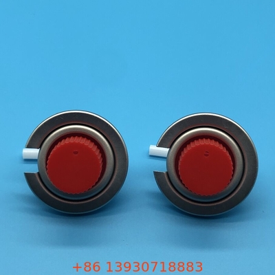 Katup gas butan spring stainless steel dengan batang katup kuningan untuk CGA 600 Inlet Thread
