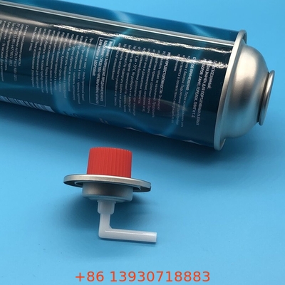 Klep Gas Butane Kuning dengan Genggaman Hitam dan Spring Baja Rinsing untuk Industri