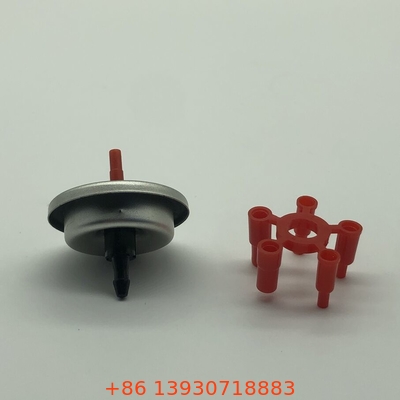 Stem klep gas butan plastik merah untuk isi ulang lampu universal