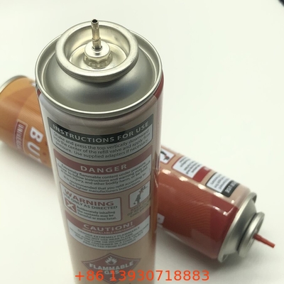 Stem klep gas butan plastik merah untuk isi ulang lampu universal