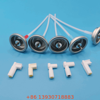 Silver Aluminium Metered Aerosol Valve untuk Kompatibilitas Universal