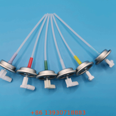 High-Standard Metered Aerosol Valve 0.1-0.2 Ml/s Aliran Kecepatan Button Aktuator Pelabuhan Tianjin
