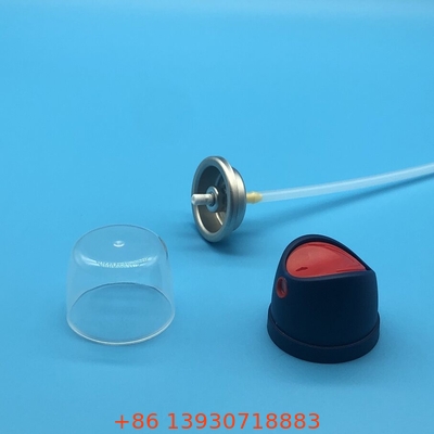 Aktuator aerosol serbaguna dengan nozzle POM dan tabung perpanjangan PP untuk produk aerosol