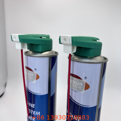Penyemprot dengan tabung ekstensi yang memaksimalkan efisiensi untuk aktuator katup aerosol