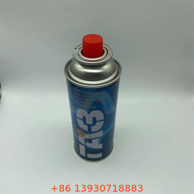 Dinding lurus Butane Gas Canister untuk memasak Bahan bakar Tipe Butane Gas dan gas propana
