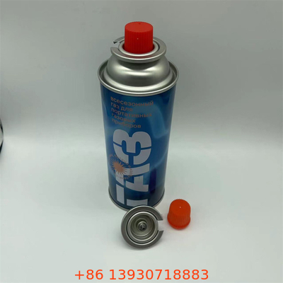Aktivitas di luar ruangan Butan Gas Canister dengan dinding lurus Tinplate