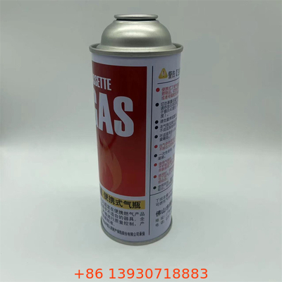 Dinding lurus Butane Gas Canister untuk memasak Bahan bakar Tipe Butane Gas dan gas propana