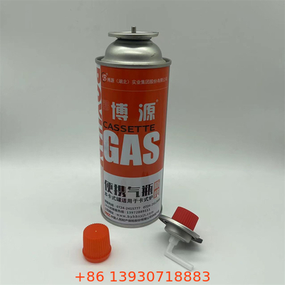 Aktivitas di luar ruangan Butan Gas Canister dengan dinding lurus Tinplate
