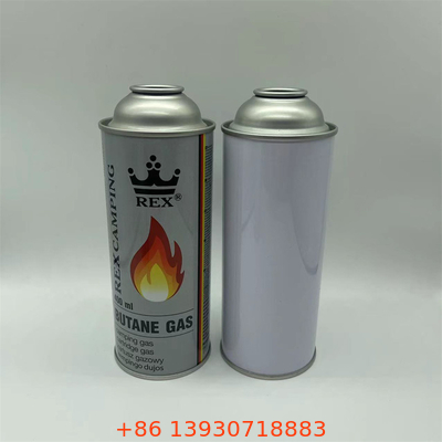 Aktivitas di luar ruangan Butan Gas Canister dengan dinding lurus Tinplate