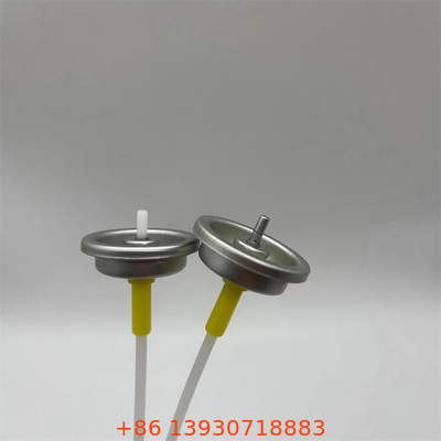 Aluminium Button Actuator Metered Aerosol Valve untuk Sealing Gasket