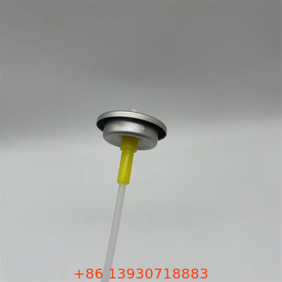 Tipe penyegelan Gasket Aluminium Metered Aerosol Valve untuk 200mcl Spray Rate dan Efisiensi