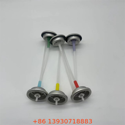 Aluminium Button Actuator Metered Aerosol Valve untuk Sealing Gasket