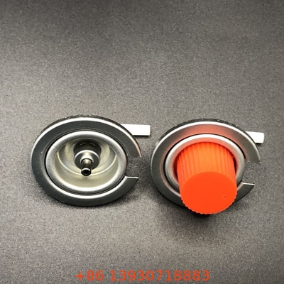 Warna Hitam Camping Gas Butane Gas Valve Dengan Tinplate Dan PP Material di Black Handle