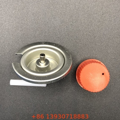Warna Hitam Camping Gas Butane Gas Valve Dengan Tinplate Dan PP Material di Black Handle