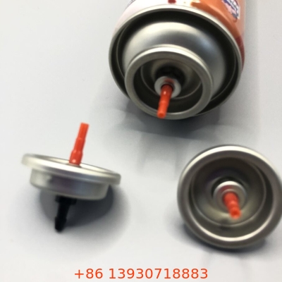 Ergonomis Gas Lighter Refill Valve Plastik Butane Gas Stem Warna Merah untuk jangka panjang