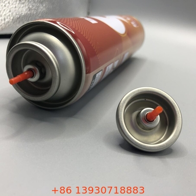 Inverted Housing Gas Lighter Refill Valve dengan Replaceable Mounting Cup Kedua Sisi dan Clear Lacquered Tinplate
