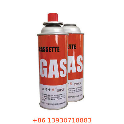 Katup Aerosol Kompor Butana dengan Tutup Pelindung Merah dan Kenop Kontrol Aliran Presisi