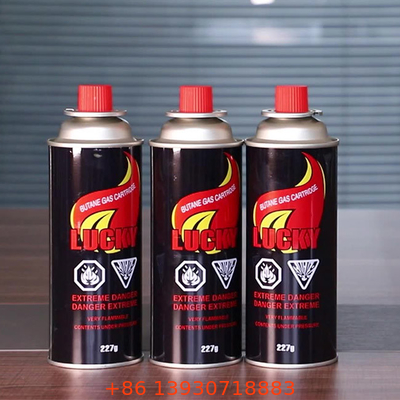 Kanister Gas Butane Dinding Langsung untuk Kartrid Gas Butane Komoditas Oranye Etc Paling Baik
