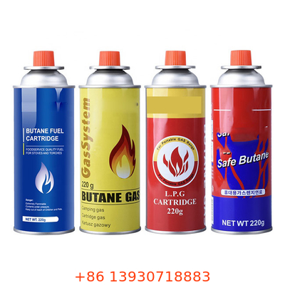 Kapal gas butana yang kokoh untuk kartrid gas butana dan penggunaan gas ringan