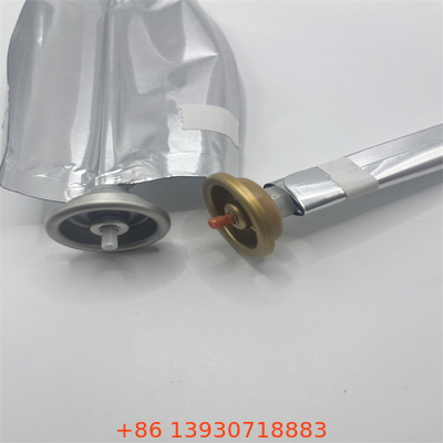 Kapasitas yang disesuaikan Silver Cylinder Aerosol Bag On Valve Dengan Leak Proof Plastic