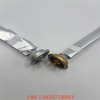 Eco Friendly Silver Cylinder Bag On Valve Aerosol dengan segel anti bocor dan rentang suhu yang luas