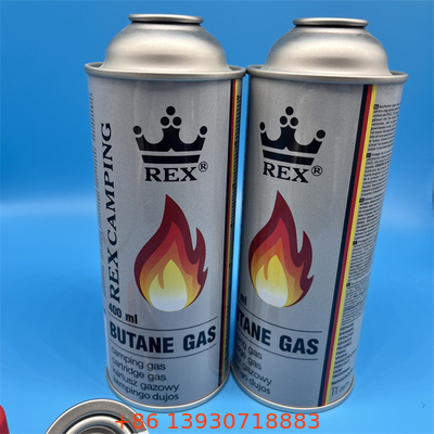 Industri-Kelas 220g Butane Canister untuk peralatan pengelasan dengan tubuh tahan benturan