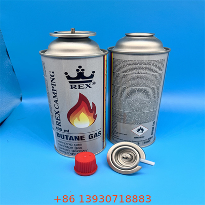 Premium refillable butane gas canister untuk memasak di luar ruangan dan kompor portabel dengan katup keamanan anti bocor
