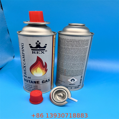 Premium refillable butane gas canister untuk memasak di luar ruangan dan kompor portabel dengan katup keamanan anti bocor