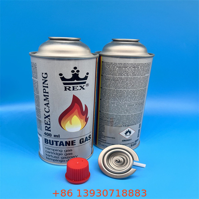 Premium refillable butane gas canister untuk memasak di luar ruangan dan kompor portabel dengan katup keamanan anti bocor