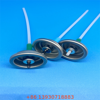 Aluminium Silver Metered Aerosol Valve dengan Precise 50-200mcl Spray Rate Control