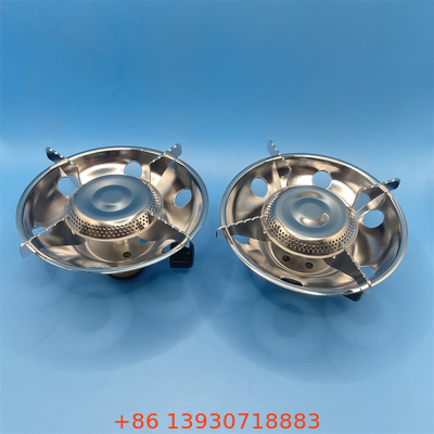 Kompak kompor gas baja untuk berkemah dan perjalanan Portable Mini Burner Kompor