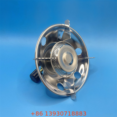 Kompak kompor gas baja untuk berkemah dan perjalanan Portable Mini Burner Kompor