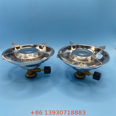 Kompak kompor gas baja untuk berkemah dan perjalanan Portable Mini Burner Kompor