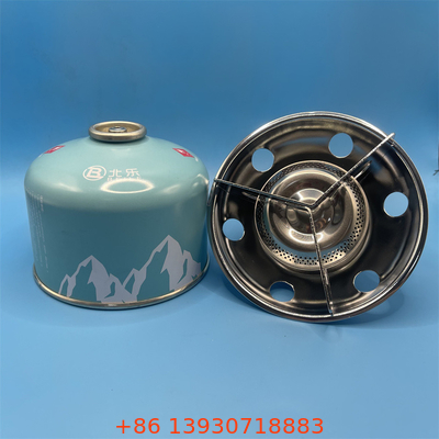 Kompak kompor gas baja untuk berkemah dan perjalanan Portable Mini Burner Kompor