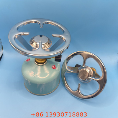 Portable Steel Mini Burner Gas Cooker untuk Outdoor Cooking Kompak Camping Kompor