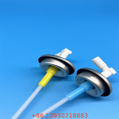 Aluminium Universal Button Actuator Diukur Aerosol Valve Mist Spray Pattern Sampel Gratis
