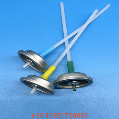 Precision Silver Metered Aerosol Valve untuk kecepatan semprot 50-200mcl yang konsisten