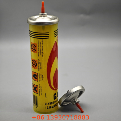 Katup pengisian ulang gas korek api ringkas dengan adaptor untuk pelancong dengan desain hemat ruang