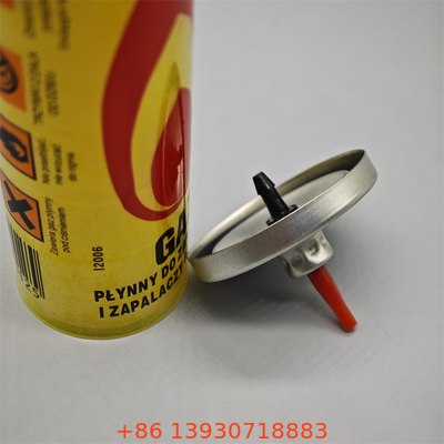 Katup pengisian ulang gas korek api ringkas dengan adaptor untuk pelancong dengan desain hemat ruang