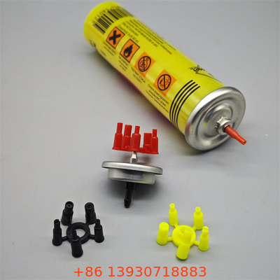 Mekanisme katup aerosol ringan sekali pakai yang dapat diandalkan untuk perangkat api yang diproduksi secara massal dengan kontrol gas yang tahan kebocoran