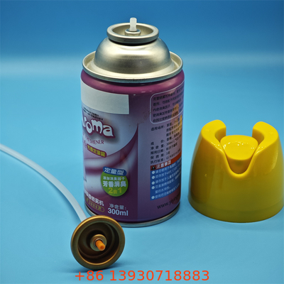 Katup penyegar udara semprotan aerosol yang aman untuk anak-anak untuk produk wewangian rumah dengan sistem dispenser yang tidak bisa dirusak